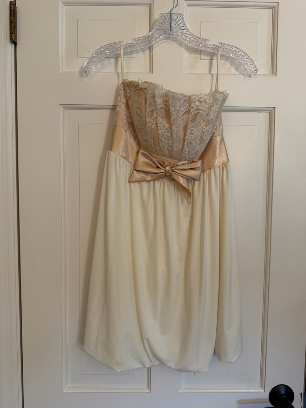 Jessica McClintock for Gunne Sax 1990s Vintage Prom Strapless Dress Size 5